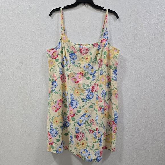 A NEW DAY Womens Mini Woven Tank Summer Dress Floral Print Beach Size 20 - Picture 4 of 10